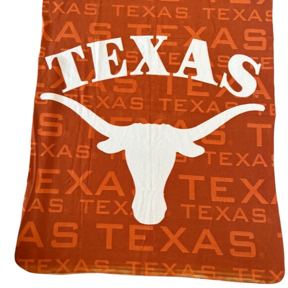 NCAA Texas Longhorns Large Soft Fleece Throw Blanket 48" X 60" - Picture 4 of 4